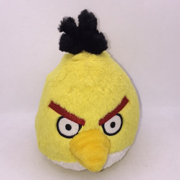 Angry Birds 6” Yellow Bird Chuck Plush Stuffed Toy - Picture 7 of 8
